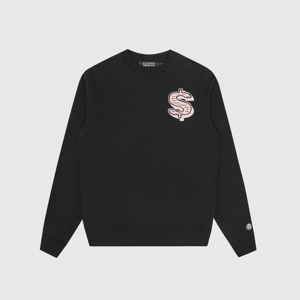 Billionaire Boys Club Dollar Logo Crewneck - Black - Front