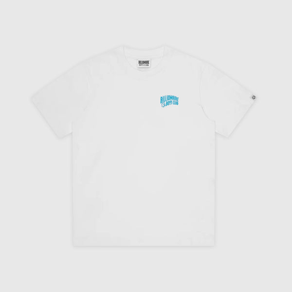 Billionaire Boys Club Small Arch Logo Highlight Tee - White / Blue - Front