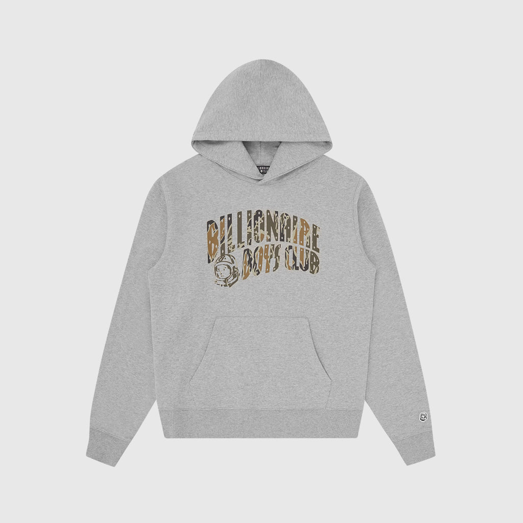 Billionaire Boys Club Camo Arch Logo Popover Hood - Heather Grey - Front