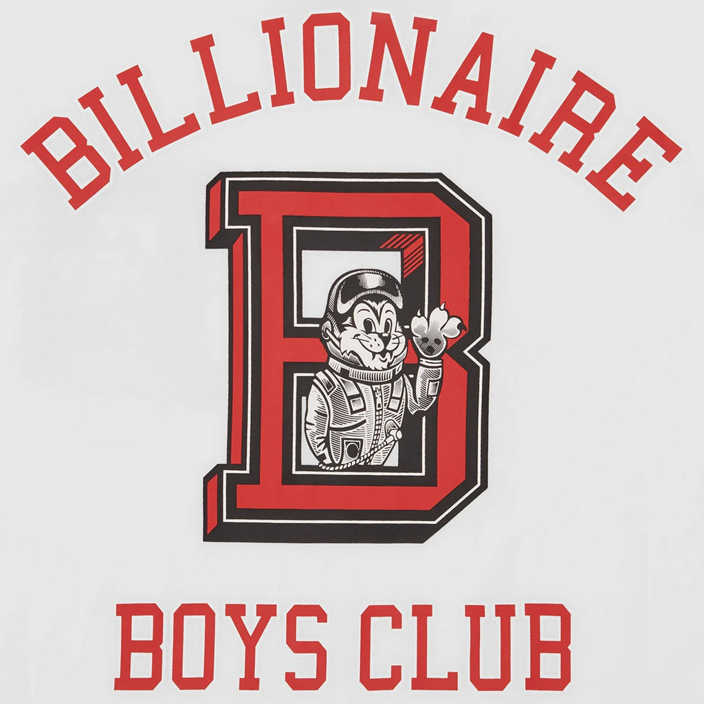 Billionaire Boys Club College Mascot Tee - White - Close Up