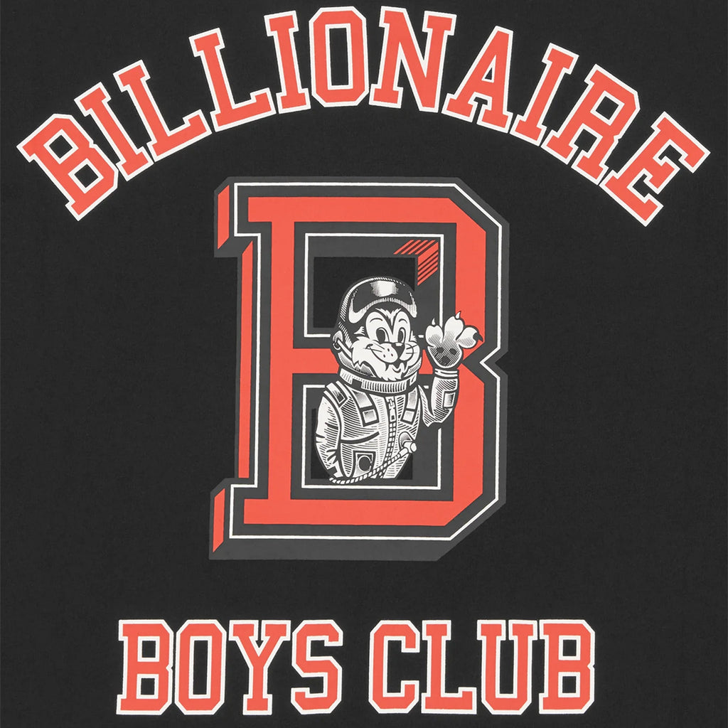 Billionaire Boys Club College Mascot Tee - Black - Close Up