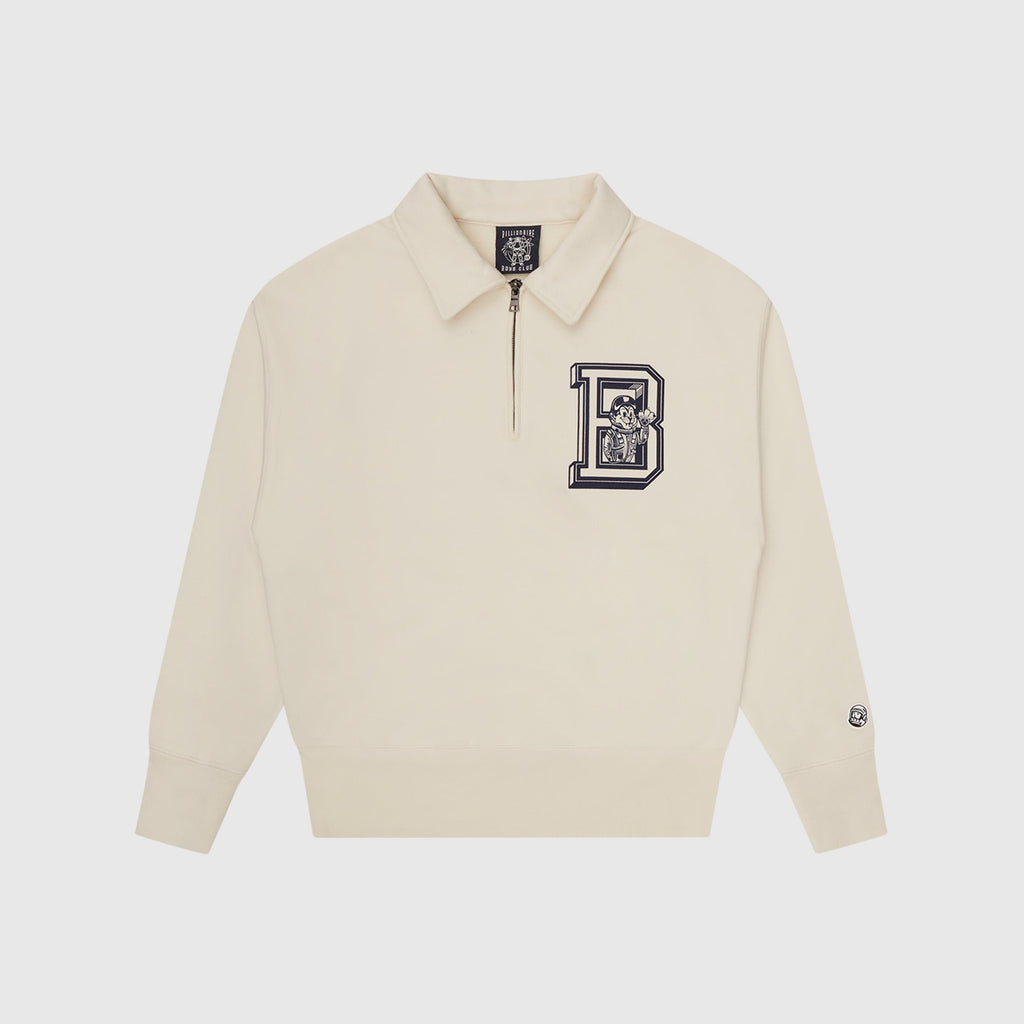 Billionaire Boys Club Mascot Quarter Zip - Off White