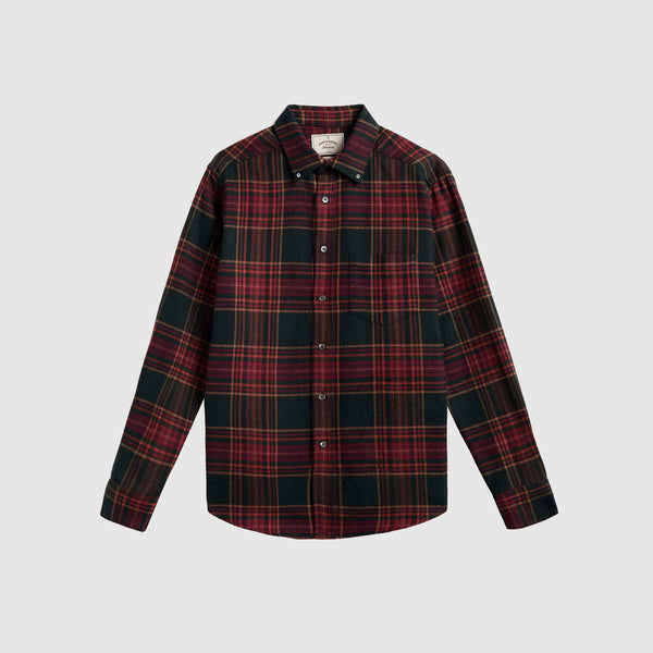 Portuguese Flannel Bravio Shirt - Green / Multi - Front