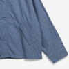 Barbour Transport Casual Jacket - Washed Blue - Front Close Up