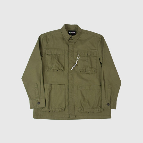 Barbour Ripstop Overshirt - Burnt Olive - Front