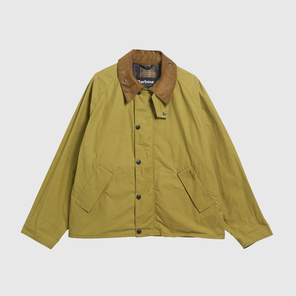 Barbour Transport Casual Jacket - Golden Green - Front