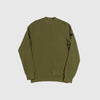 Barbour International Crawley Crew Neck Jumper - Bleached Olive - Front