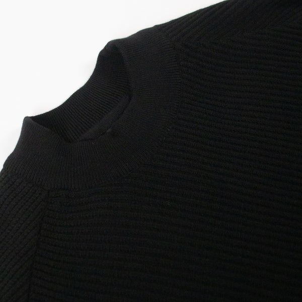 Barbour Dune Crew - Black - Front Close Up