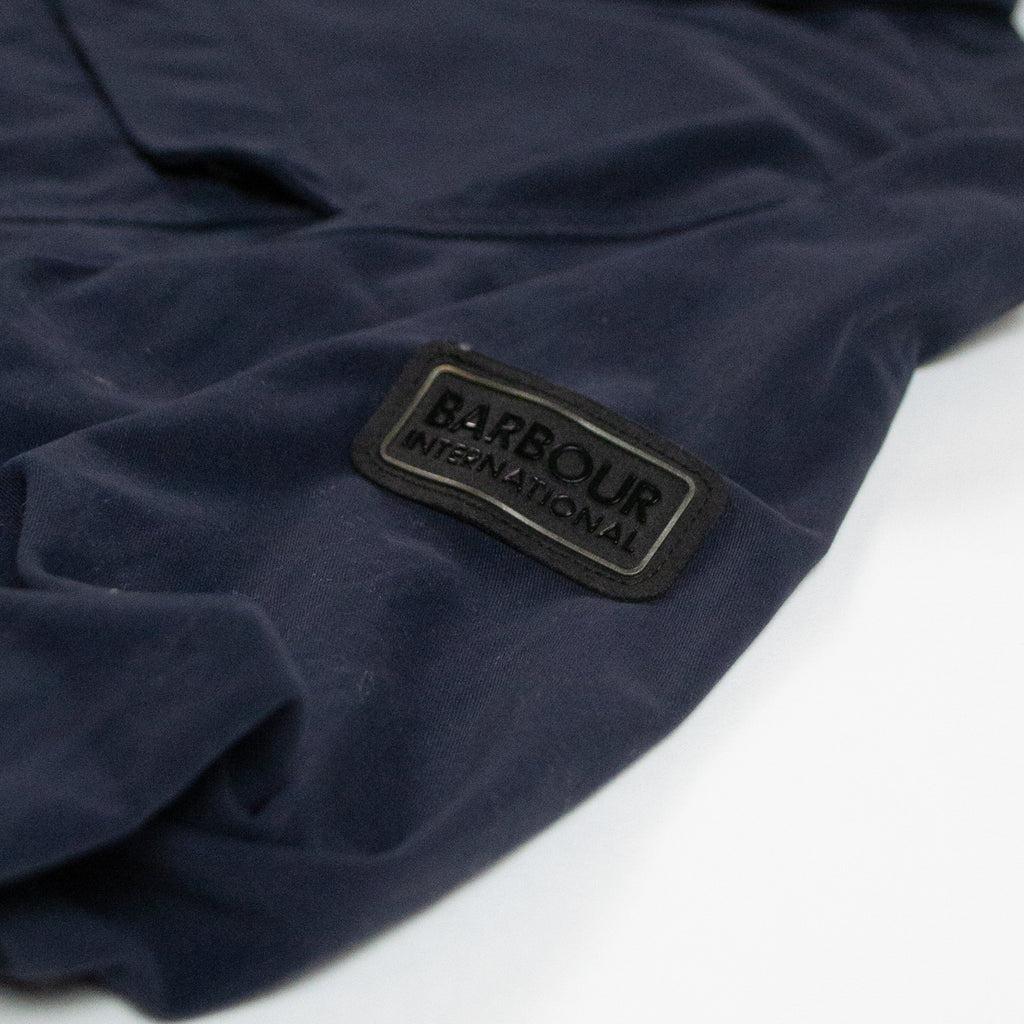 Barbour Maze Overshirt - Navy - Front Close Up