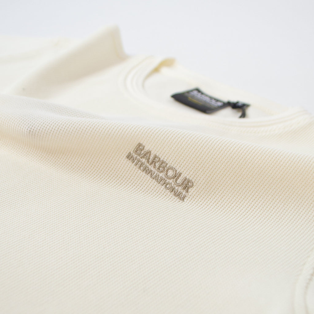 Barbour Charlie Tee - Whisper White - Front Close Up