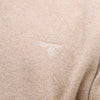 Barbour Grangetown Crewneck - Washed Stone - Front Close Up