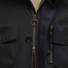 Barbour Westdale Waterproof Jacket - Black - Front Close Up