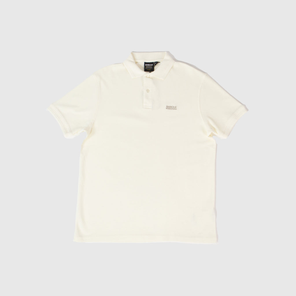 Barbour Charlie Polo - Whisper White - Front