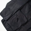 Barbour Modified Short Durham Wax Jacket - Navy - Front Close Up