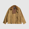 Barbour Transport Casual Jacket - Golden Khaki - Front Open