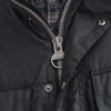 Barbour Brunton Waxed Jacket - Black - Front Close Up