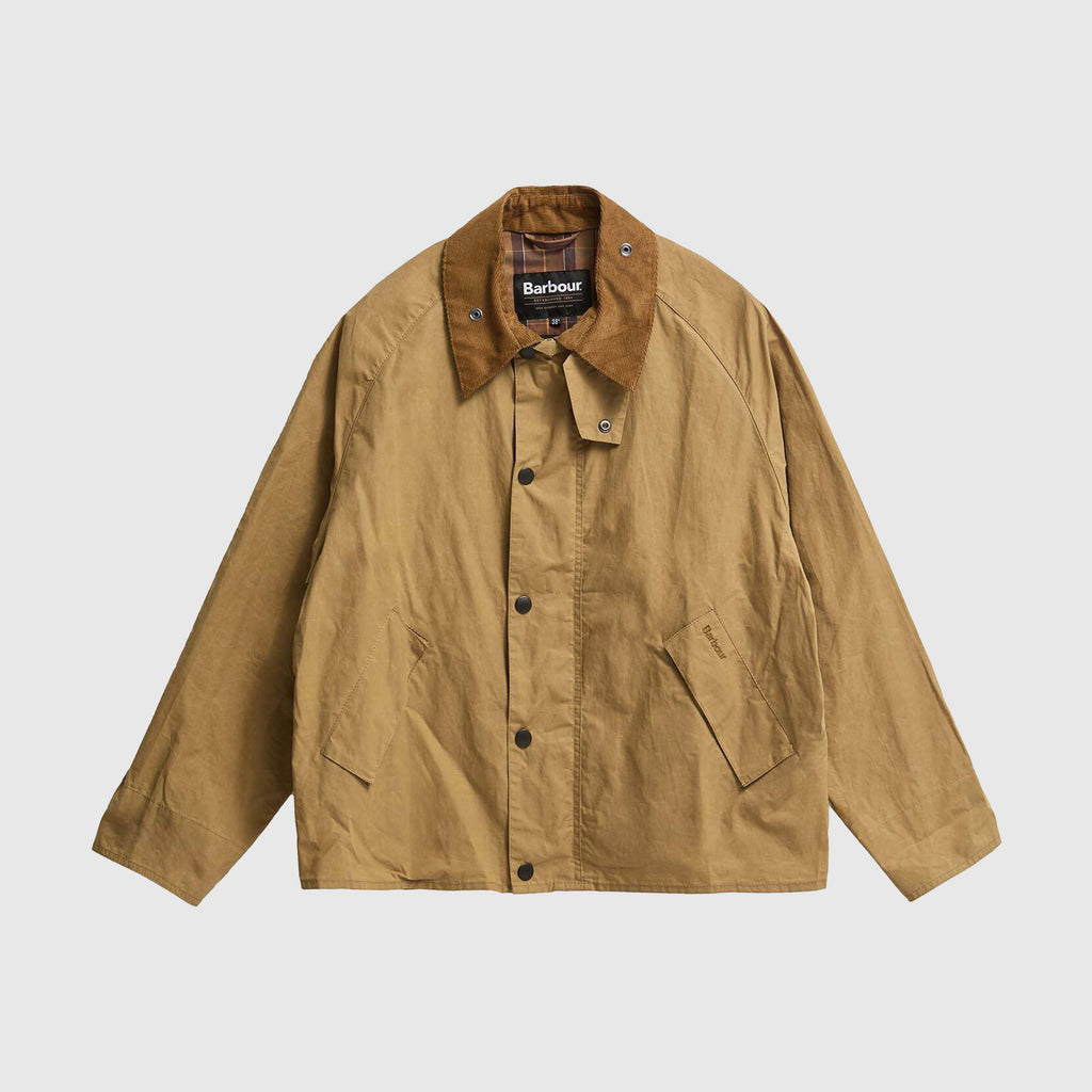 Barbour Transport Casual Jacket - Golden Khaki - Front