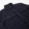 Barbour Jungle Overshirt - Navy - Front Close Up