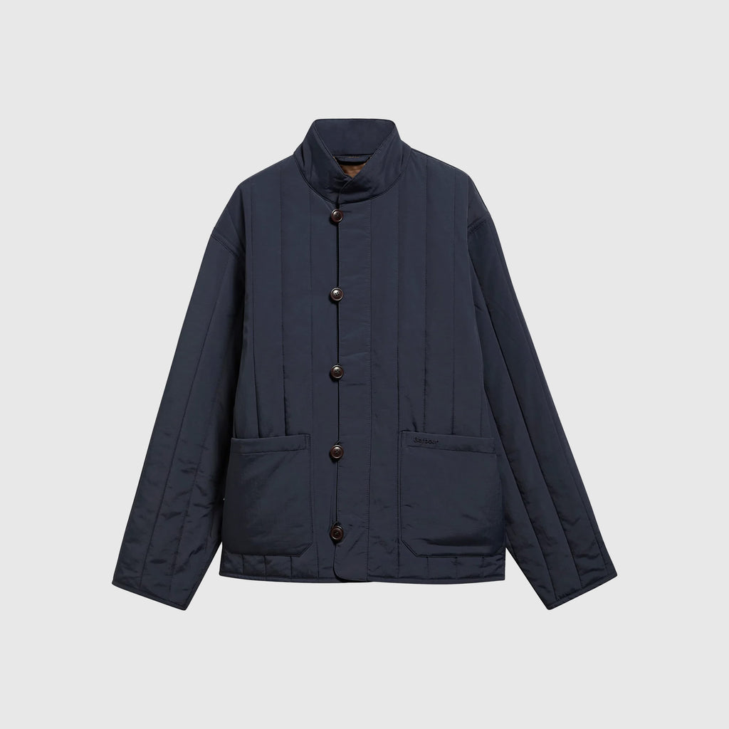 Barbour Endurance Quilted Jacket - Navy - Front