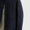 Barbour Endurance Quilted Jacket - Navy - Front Close Up