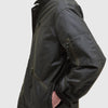 Barbour Hanger Wax Deck Jacket - Archive Olive - Front Close Up