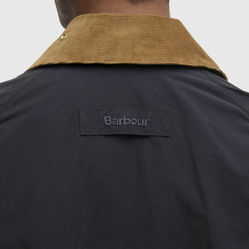 Barbour Icons Transport Casual Jacket - Dark Navy - Back Close Up