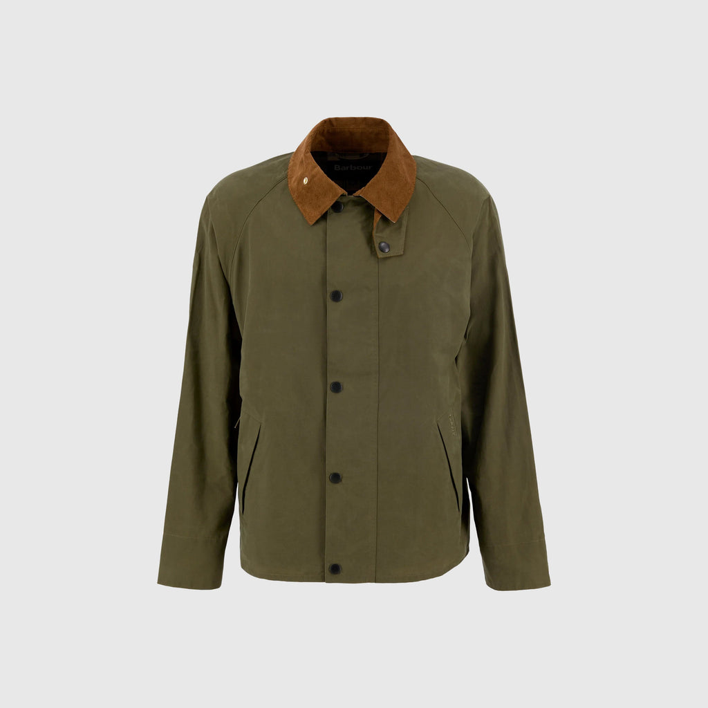 Barbour Icons Transport Casual Jacket - Ivy Green - Front