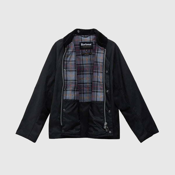 Barbour Modified Transport Jacket - Black - Front Open