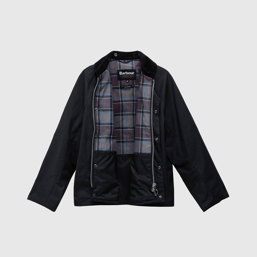 Barbour Modified Transport Jacket - Black - Front Open