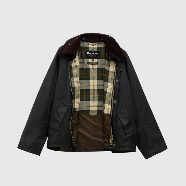 Barbour Modified Transport Jacket - Sage - Front Open
