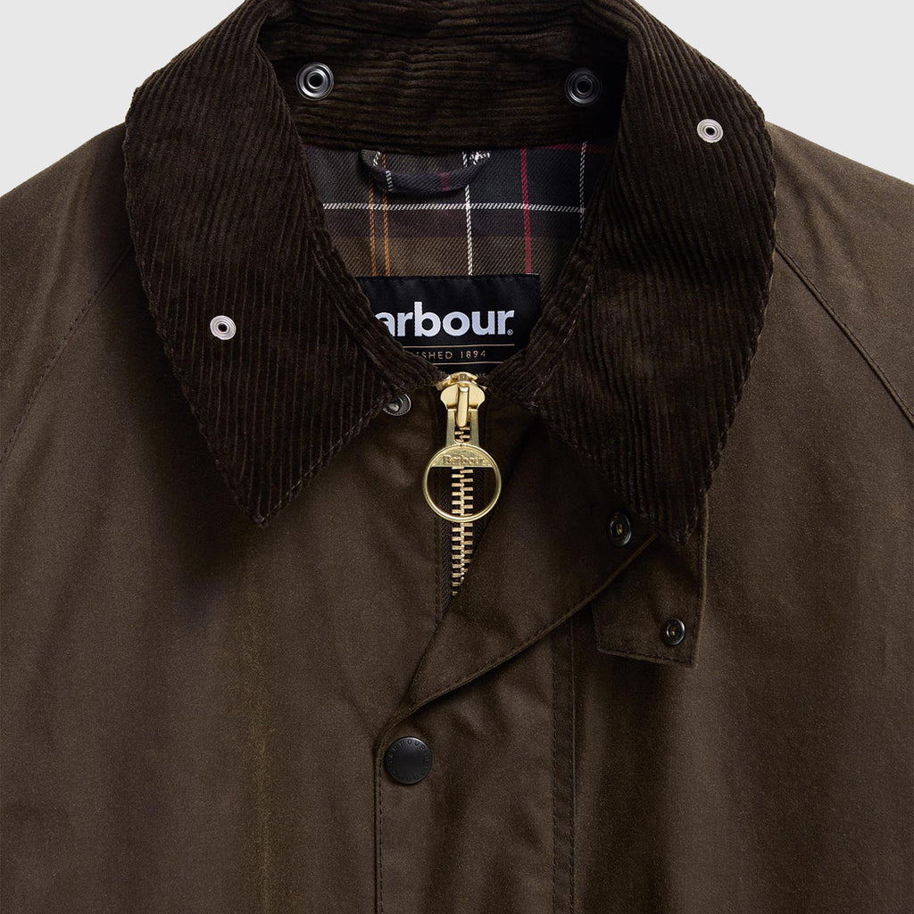 Barbour OS Transport Jacket - Beech - Front Close Up