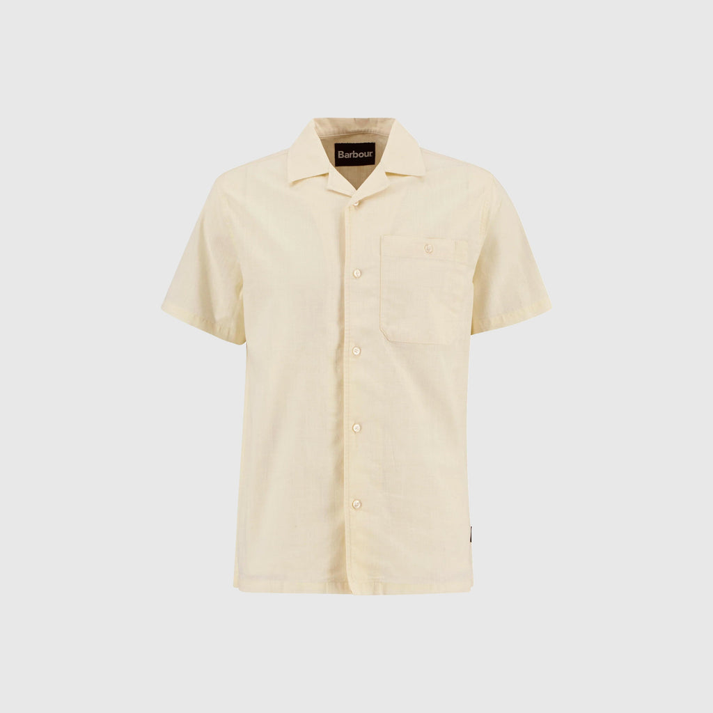 Barbour Parkvale Slub Relaxed Shirt - Neutral - Front