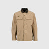 Barbour Spey Poplin Overshirt - Tan - Front