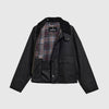 Barbour Spey Wax Jacket - Black - Front Open