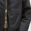 Barbour Spey Wax Jacket - Olive - Front Close Up