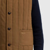 Barbour The Boddy Gilet - Light Sepia - Front Close Up