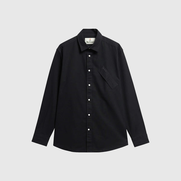 Barbour Transport Oversized Oxford Shirt - Black - Front