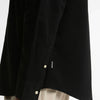 Barbour Transport Oversized Oxford Shirt - Black - Close Up