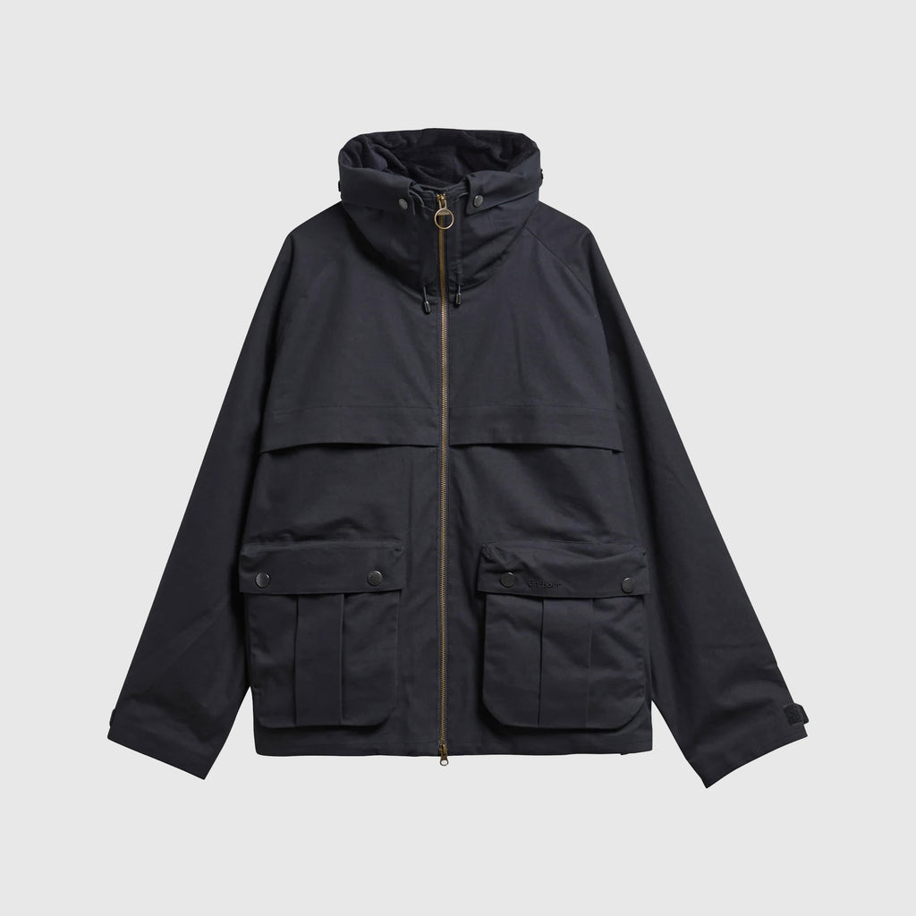 Barbour Ursula Waterproof Jacket - Navy - Front