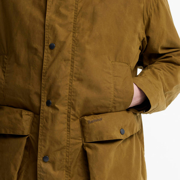 Barbour Westfort Casual Jacket - Breen - Front Close Up