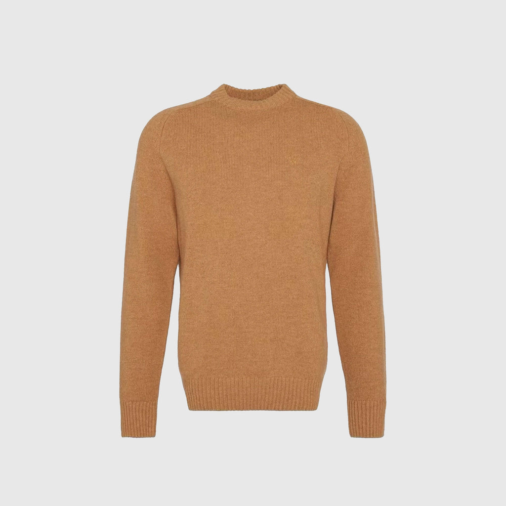 Barbour Grangetown Merino Crew Neck Sweater - Harvest Gold - Front