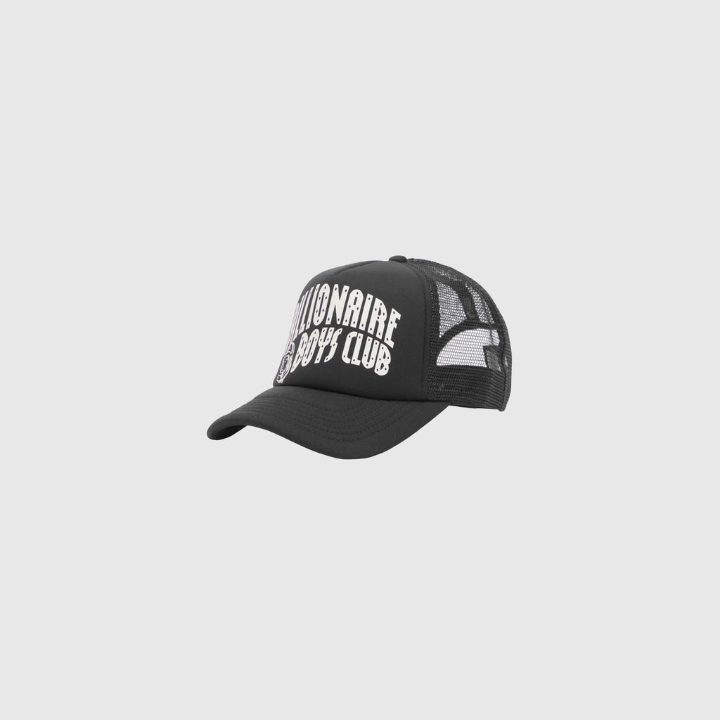 Billionaire Boys Club Arch Logo Trucker Cap - Black - Front