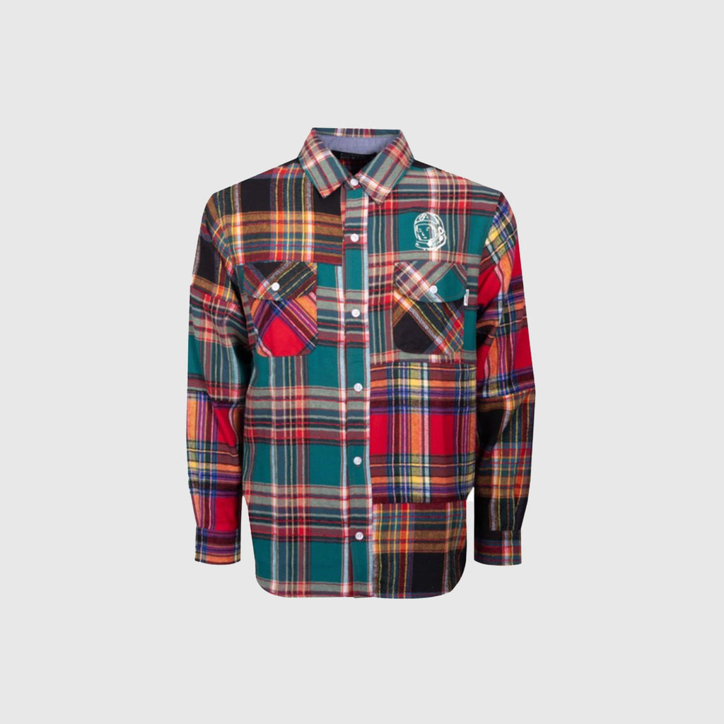 Billionaire Boys Club Patchwork Check Shirt - Multi Check - Front