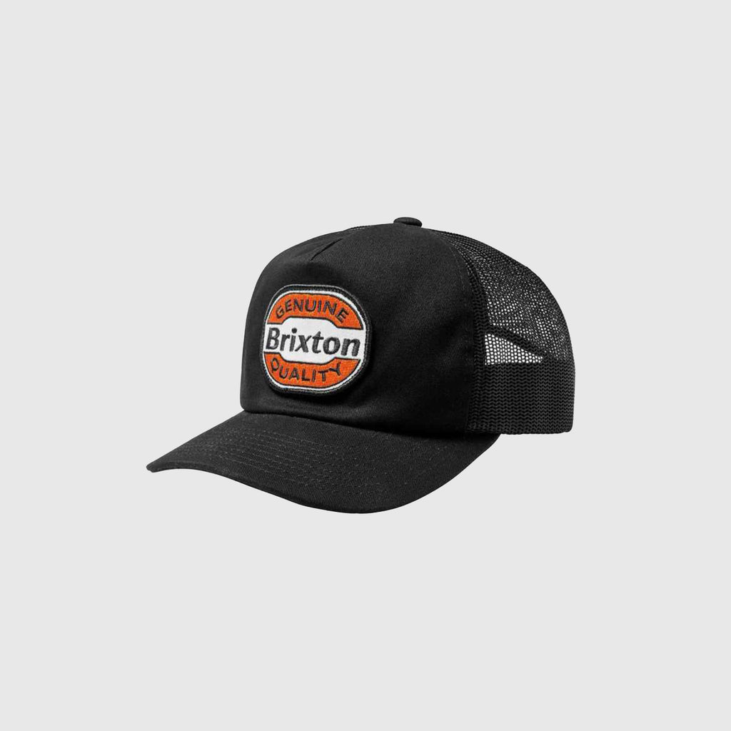 Brixton Keaton MP Trucker Hat - Black / Black - Front