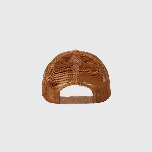 Brixton Keaton MP Trucker Hat - Washed Copper / Washed Copper - Back
