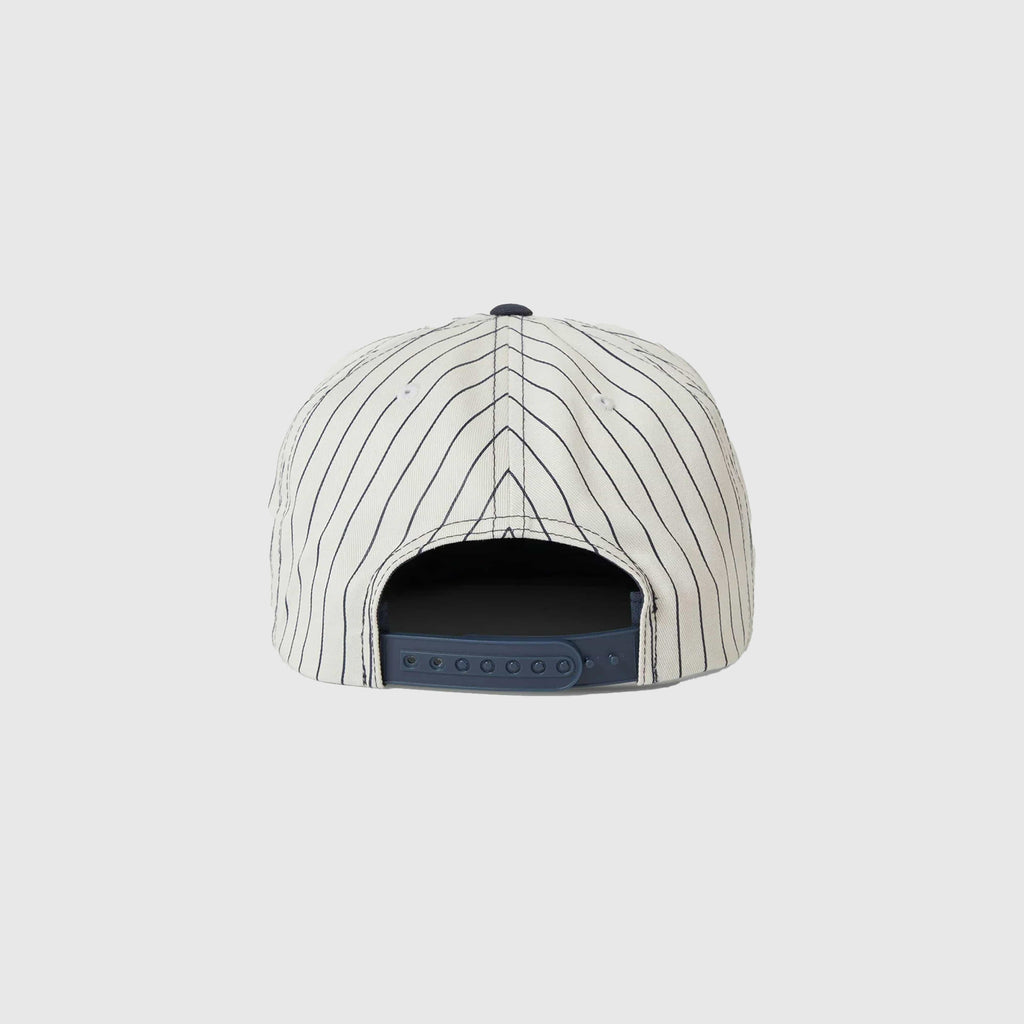 Brixton The League MP Snapback - Washed Navy / Off White - Back