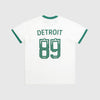 Carhartt WIP S/S 89 Ringer Tee - White / Rainforest - Back