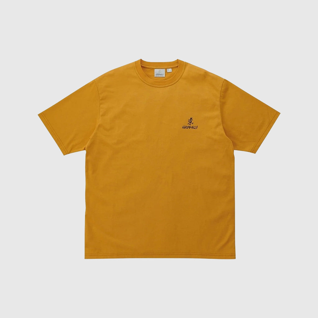 Gramicci One Point Logo Tee - Mustard - Front