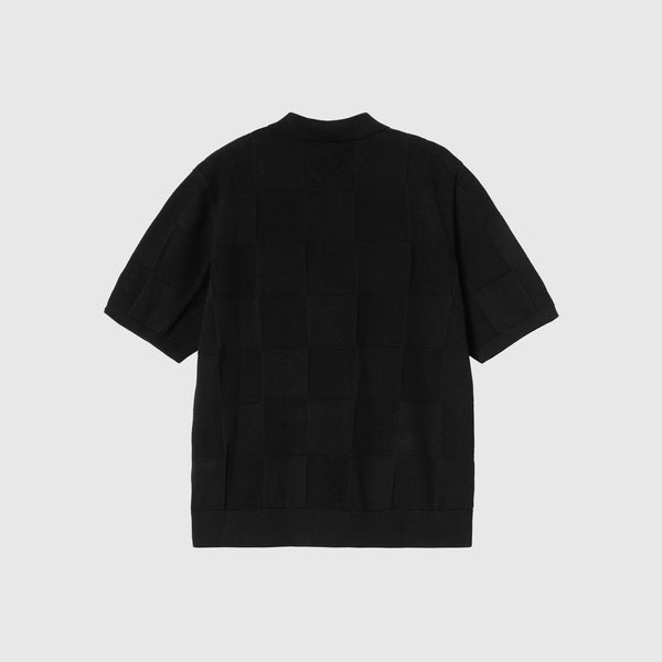 Carhartt WIP S/S Checker Polo - Black - Back