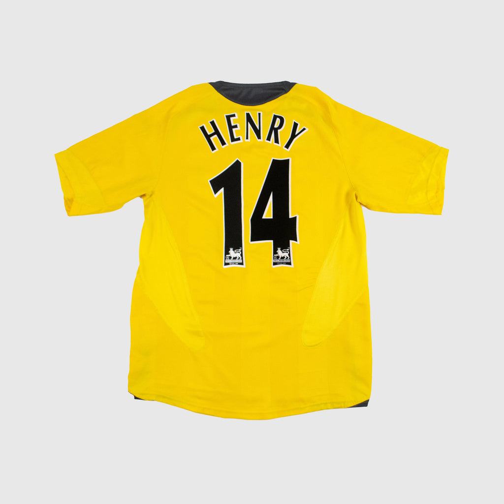 Forum X Cult Kits Arsenal 2005/06 Away Shirt - Yellow / Gun Metal